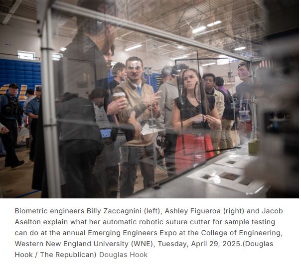 Students at WNE Emerging Engineers Expo 2025