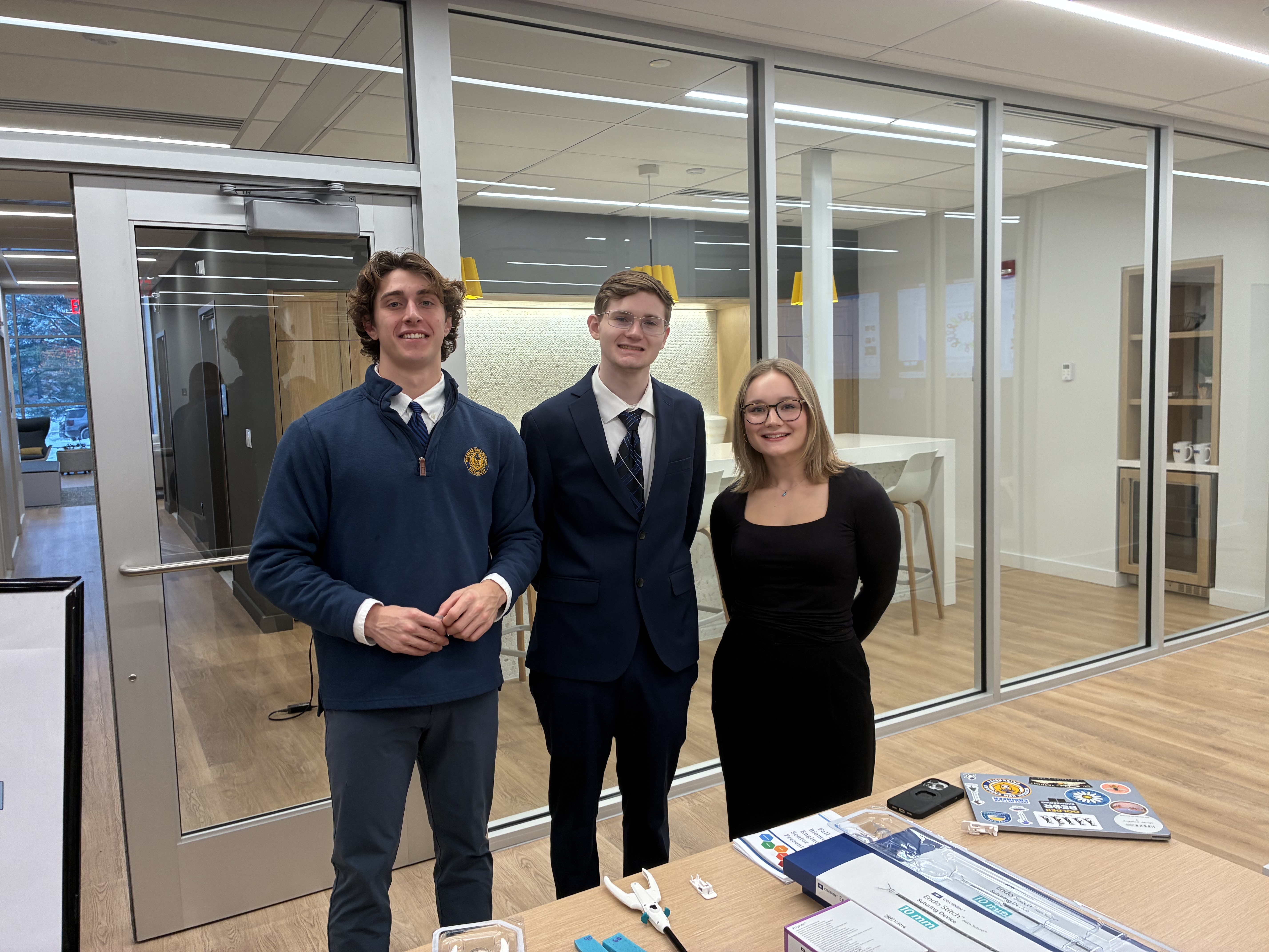 Student team at project showcase